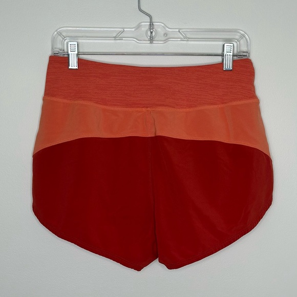 Outdoor Voices Brick Red Patterned Hudson Lightspeed Running Shorts Medium - Picture 4 of 7